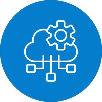Cloud Computing Smooth Mobile App Visual vector