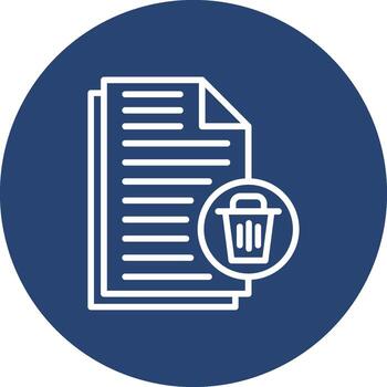 Delete File Modern App Interface Badge vector