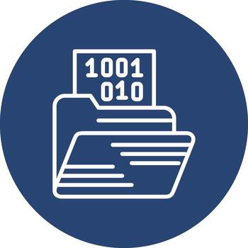 binario código código establecido ui símbolo vector