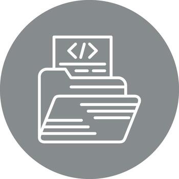 codificación oscuro modo ui símbolo vector