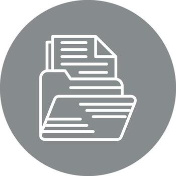 File And Folder 3D Rendered Design Symbol vector