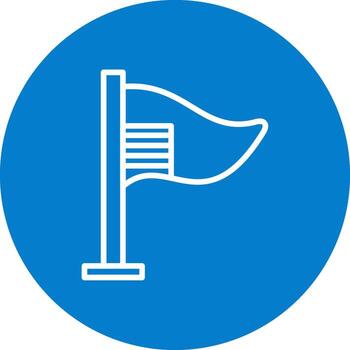 Flag Web Based Design Element vector