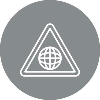 Globe Clean Sketch Based Form vector