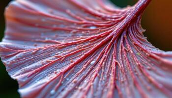close up view of a ginkgo leaf with its iconic fan shape and fine veins branching outward like a delicate feather. photo