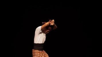 Traditional Dancer in Graceful Pose video