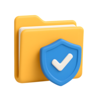 Folder with Shield and Checkmark png