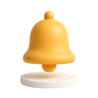 Bell object decorative item for alerts and notifications png