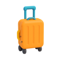 Luggage suitcase with wheels and handle for travel png