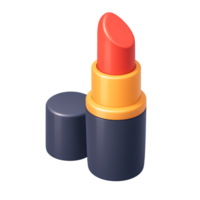 Lipstick with open cap for makeup application png