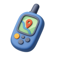 Navigation device with map and location marker for travel and outdoor activities png