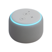 Smart speaker with control buttons and LED light png