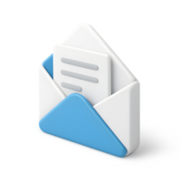 Envelope with letter inside for communication png