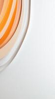 Abstract Wavy Orange and White Gradient Background Modern Serene Curved Lines for Elegant Design and Contemporary Visuals photo