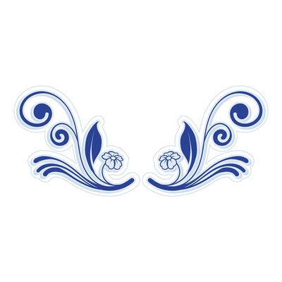 Wedding Floral Ornament with Decorative Swirls. Vintage flourish calligraphic corners and dividers in baroque style. Perfect for invitations, stationery, greeting cards, certificates borders, frames