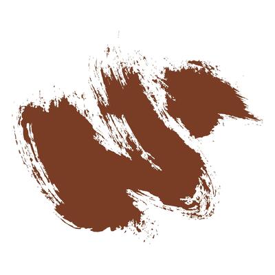 Brown Hand Drawn Grunge Brush Stroke. Creative abstract paintbrush line with rough edges. Stain for backdrops. Freehand doodle line perfect for highlight text