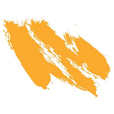 Yellow Stain with Grunge Texture. Hand drawn ink brush stroke. Creative abstract paintbrush line with rough edges. Stain for backdrops. Freehand doodle line perfect for highlight text