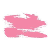 Pink Ink Brush Stroke with Grunge Texture Isolated on White Background. Creative abstract paintbrush line with rough edges. Stain for backdrops. Freehand doodle line perfect for highlight text vector