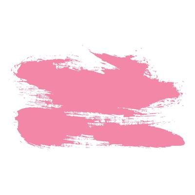 Pink Ink Brush Stroke with Grunge Texture Isolated on White Background. Creative abstract paintbrush line with rough edges. Stain for backdrops. Freehand doodle line perfect for highlight text