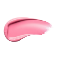 A vibrant pink lipstick smear creates a glossy and smooth texture isolated on transparent background png