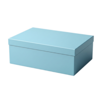 A light blue rectangular box, isolated on transparent background png