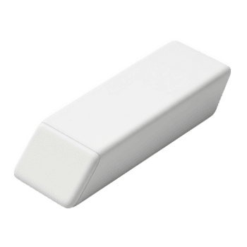 uit wit rechthoekig prisma vormig voorwerp met veelkleurig l e d lichten Aan top geïsoleerd Aan een transparant achtergrond png