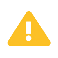 Yellow warning sign indicating alertness and caution in various settings during daytime activities png