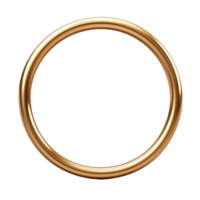 Elegant gold circular frame suitable for various display needs and decoration png