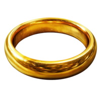 Golden ring with intricate shine and detail, isolated on a white background for visual clarity png