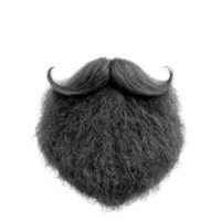 Manscaping inspiration with a bold, well groomed beard isolated against a white background png