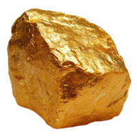 Natural gold nugget showing distinctive texture and bright luster under soft lighting png