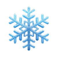 Elegant blue snowflake design isolated on a white background symbolizing winter and cold weather png