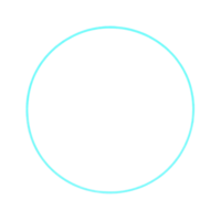 Geometric design of a simple isolated light blue circle on a white background png