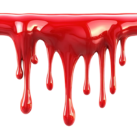 Dripping red liquid creating a vivid and dynamic visual display of color and texture png