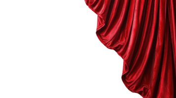 Luxurious red satin fabric draping elegantly against a white background png