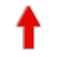 Direction symbol pointing upwards, ideal for indicating movement or elevation in various contexts png