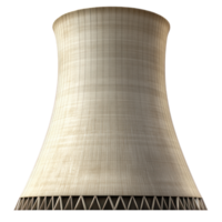 Cooling tower structure in an industrial area during daylight hours with clear blue skies png
