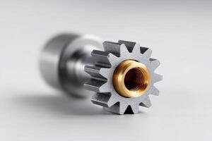 Gear assembly with precision metal detail photo