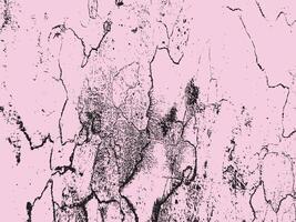 Abstract Pink and Black Crackle Texture Silhouette vector