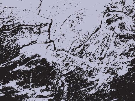 Abstract textured background with organic shapes and a grunge distressed silhouette effect vector