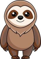 Sloth clip art cartoon vector