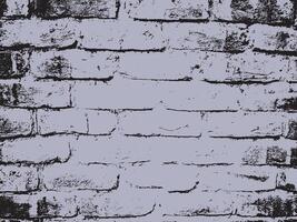 Textured rustic brick wall with jagged edges and subtle imperfections in a monochromatic silhouette style vector