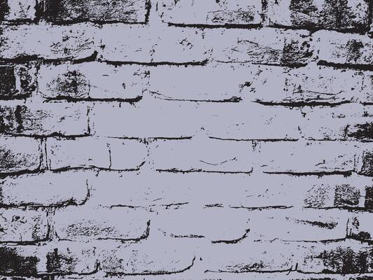 Textured rustic brick wall with jagged edges and subtle imperfections in a monochromatic silhouette style
