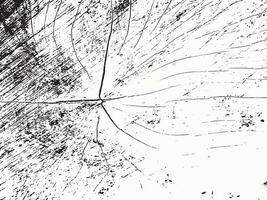 Abstract black and white textured background with organic lines and splatters resembling wood grain silhouette vector
