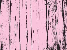 Cracked and weathered pink wooden planks with a grunge texture and silhouette effect vector
