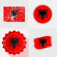 Albanian flag graphics and icons vector