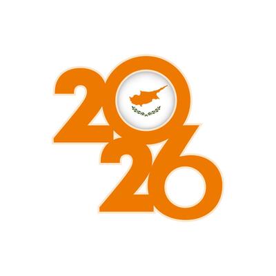 2026 banner with Republic of Cyprus flag inside.