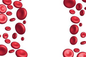Medical conceptual background of red blood cells with copy space vector