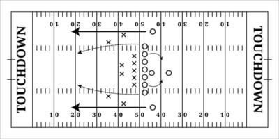 Aerial view white tactical board vector