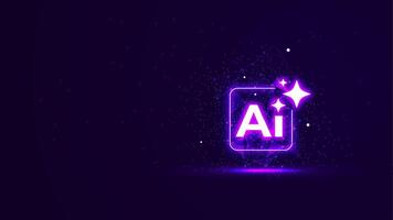 Futuristic virtual AI Assistant vector