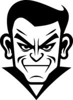 Premium Vampire Icon - Black and White for T-Shirt, Mug, and More - High-Quality Isolated Design vector
